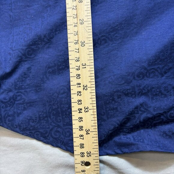 Robert Graham Mens 3XL Classic Flip Paisley Blue Button Up Shirt Plaid - Picture 4 of 7